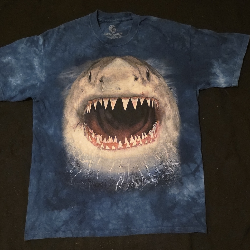 The Mountain Deep Blue Shark Tee